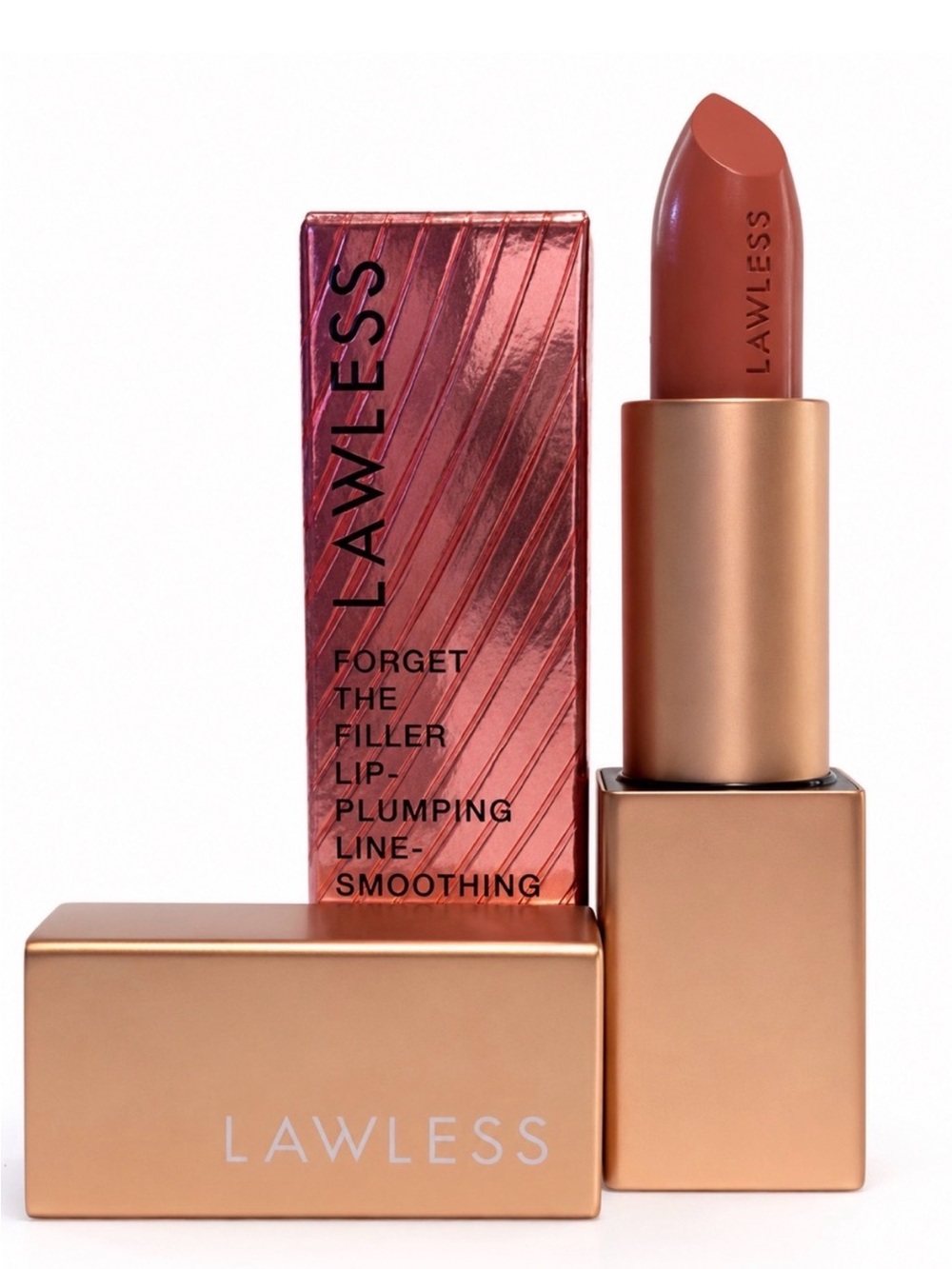 LAWLESS Forget The Filler Satin Cream Lipstick in color TROPIC - New In Box